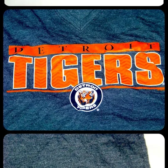 Nike Women's SlimFit Detroit Tigers Shirt size Medium - Picture 2 of 8